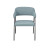 NITORI宜得利家居 家具软包现代餐椅洽谈靠背椅休闲椅茶椅家用椅 伊吉 淡蓝色