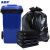 美奥帮 加厚黑色垃圾袋 商用保洁物业垃圾袋 平口100*120cm(50个)
