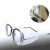 镜架调节侧翼眼镜两侧防飞溅喷溅有效保护眼镜侧保护片TPU眼镜护 大号一付(镜腿宽度大于12MM)