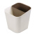 金诗洛 KSL409 干湿分类垃圾桶塑料垃圾桶办公室客厅卫生间无盖垃圾纸篓 大号-绿色