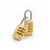 小锁u型锁密码锁 行李箱包锁 密码挂锁 更衣柜健身房锁 1号(3轮小号) 1件价 
