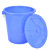 舒蔻(Supercloud)大水桶塑料储水桶带盖酒店环卫物业垃圾桶 100L蓝色