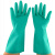 者也 耐油丁腈橡胶手套耐酸碱防化工业塑胶家务洗碗印刷劳保防护胶手套 L码 3双起订