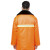 上柯 B2099 冬季棉服外套厚带反光条棉服 劳保服大衣棉袄环卫保暖工装 橘色M码
