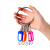 汉域 钥匙盘 手提金属钥匙板标签分类管理钥匙扣标签钥匙环 40位带标记牌