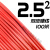 祥利恒国标阻燃BVV1 1.5 2.5 4 6平方单股铜芯双皮家装电线 双皮硬线 2.5平方 100米 红色