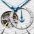 天王（TIAN WANG）手表男镂空自动机械表钢带无秒针腕表情人节生日礼物轮时代系列 白色GS51323S.D.S.W.A