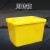 精品好货高品质 废物周转箱垃圾转运箱黄色带轮垃圾桶加厚塑料收 60L周转箱专用垃圾袋*100个