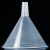 冰禹 BYA-145 塑料透明小漏斗 实验室三角漏斗 耐高温锥形漏斗 150mm（10个）