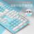 前行者GX30Z真机械手感游戏键盘鼠标套装有线静音薄膜键鼠台式电脑网吧笔记本办公背光USB外接外设 白蓝拼色【白光】
