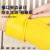 劳保佳 乳胶手套 防水防油加厚清洁手套防滑耐磨乳胶手套 浅黄色 S码 一双装