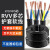 电线RVV2芯3芯1.5/2.5/4/6/10平方护套线防水防冻国标铜芯电缆 2芯2.5平方(铜)100米