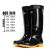 回力 雨鞋防护塑胶雨鞋807高筒中筒防水防滑耐磨水靴 黑色-高筒 43