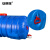 安赛瑞 卧式抗老化圆形塑料桶 130L 工业用带盖储水桶 加厚加大水箱水罐水塔 180型蓝色 16149