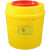 垃圾桶一次性锐器盒废弃针头利器盒医院诊所方形圆形黄色垃圾桶MS 3L翻盖方形15+1