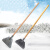 庄太太 重型冰铲 户外破除冰路面清雪板铲雪工具 平口版头+木柄ZTT-9979