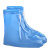 工百利 雨鞋套 PVC防水防滑加厚耐磨便携式雨具骑行户外通用 蓝色 XXS