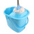 高带轮拖把桶经济型拖地桶塑料清洁水桶结实地拖桶老式拖布桶 蓝色(单桶)