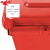 圣极光塑料垃圾桶120L上海分类款公用室外环保垃圾桶可定制G1387红色有害