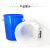 工孚 大号加厚塑料圆桶圆形收纳桶 大容量水桶 50L白色无盖 一个价