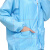 爱不释手 防静电服分体套装无尘防尘薄款工作服净化服可印字定制 分体服连帽 蓝色XL码(171-175)