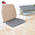 格子控家用餐椅坐垫棉一体可拆洗加厚防滑屁股板凳海绵茶椅子垫新品 浅绿色 方形40X40cm