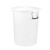 京采无忧 100L桶带盖白色可装172斤水 塑料桶 圆形加厚水桶储水装米面腌菜酿酒发酵桶