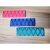 适用于刀柄套4D厨房管理颜色分类使用环保刀把套防滑水刀具砧板使 红蓝绿 3x13cm