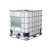 奕澜 吨桶 1000L白色加厚吨桶 敞口ibc吨桶储水桶 带铁架耐酸碱方形集装桶 化工塑料桶YL-CU-5-1