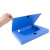 得力（deli）5622ES塑料文件盒档案盒 A4加厚资料盒 蓝色 背宽35mm