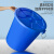 特厚带盖塑料大白桶家用储水桶蓝色胶桶120升大水桶酿酒桶食品级 特厚100升桶带盖（白色）