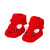 UOSU 婴儿鞋0-6个月秋冬0-6个月手工编织婴儿毛线鞋百天满月宝 不加绒-耳朵兔毛线鞋粉色