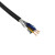 金龙羽 电线电缆国标铜芯屏蔽线RVVP2*1.0平方电梯随行电缆100米/卷 黑色