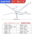 工业吊扇大风力80寸超大型电风扇遥控车间2米大功率电风扇 80寸白色六叶2米遥控版