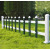 草坪护栏锌钢户外焊接栅栏PVC园林绿化带隔离栏铁艺花园防护围栏 U型0.4米高 一米价格