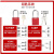 鸣固 工业铝制安全LOTO上牌挂锁能量隔离红色金属门锁防KD-ALP38-黄色