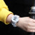 百圣牛新款电子表女学生防水多功能夜光韩版简约潮流运动儿童手表 深蓝