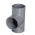 博雷奇PVC给水管三通 20-75mm等径接头配件 25mm灰色50个
