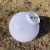 球形中华路灯灯罩螺口卡口亚克力柱子柱头圆球围墙户外防水外壳 灰铝底座(15-35cm灯罩)