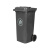 工者户外垃圾桶 环卫分类塑料垃圾桶 灰色120L加厚款定制GZ-22