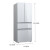 西门子（SIEMENS）462升大容量多门变频冰箱家用 精控恒鲜 双循环多区净味 零度保鲜 玻璃面板 一级能效KF72FVA20C