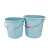 庄太太 22L蓝色36*34cm 加厚洗衣塑料水桶手提装水大红色塑料桶盆桶