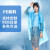 谋福(CNMF)173 帽带皮筋雨衣 一次性防护雨衣女士一次性加厚便携旅行雨披 (一次性加厚连体雨衣 带帽绳 5件)
