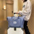 格比森（GEBISEN）旅行包女健身包干湿分离行李包大容量出行运动折叠手提包 迷雾蓝