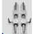 SBR直线光轴圆柱导轨滑轨开口滑块轴承铝托滑道轨道木工滑台套装 长度拍(各种长度均有) 默认1