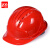 者也（ZYE）ABS安全帽骑车头盔工地施工领导电工国标加厚防砸抗冲击建筑工程透气印字 红色【五筋透气款】