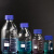 稳斯坦 蓝盖试剂瓶 透明丝口玻璃瓶 螺纹口带刻度螺口试剂瓶 带刻度透明样品瓶 中性料 250ml WW-18