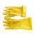 尔苗 南洋牛筋乳胶手套 耐酸碱橡胶加厚耐磨防水洗衣天骄胶皮手套 黄色 3双装 L码