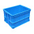 周转箱塑料箱加厚货架盒带盖长方形胶筐蓝色物料盒养龟收纳储物箱 63*42*25.5cm