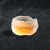 HYWLKJ茶杯茶具杯垫透明耐高温茶具日式纯色客厅玻璃朦胧美 磨砂杯一只